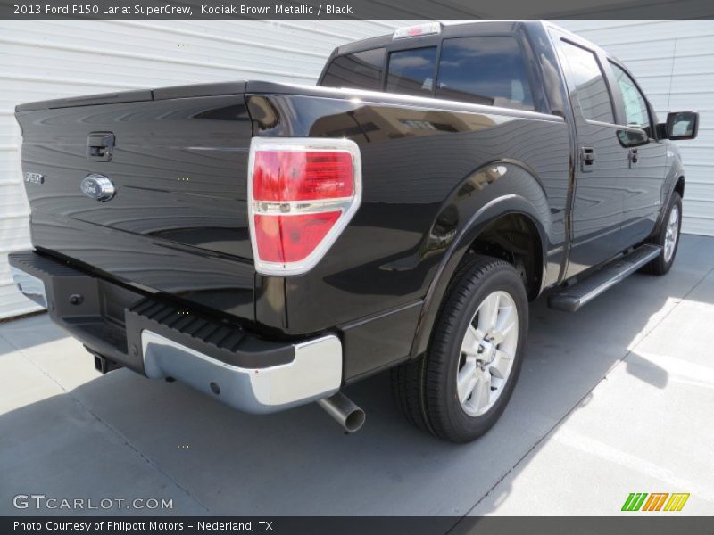 Kodiak Brown Metallic / Black 2013 Ford F150 Lariat SuperCrew