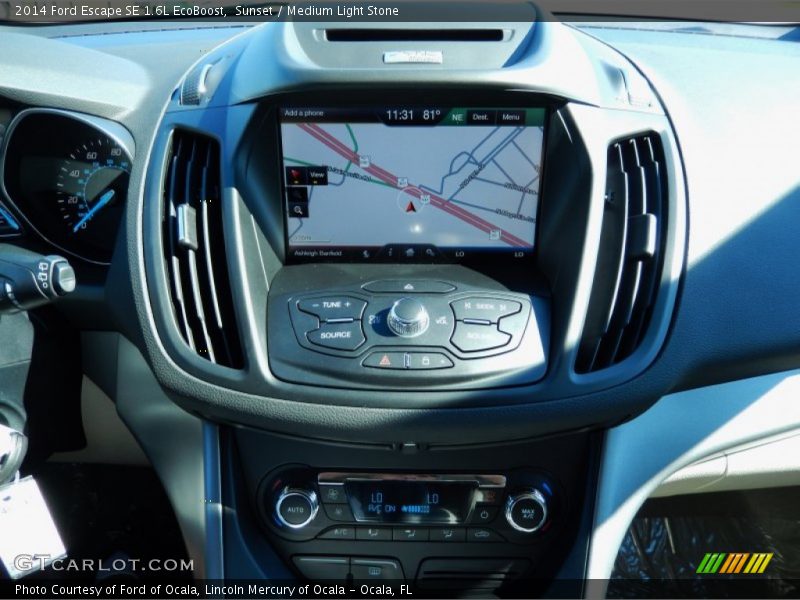 Sunset / Medium Light Stone 2014 Ford Escape SE 1.6L EcoBoost