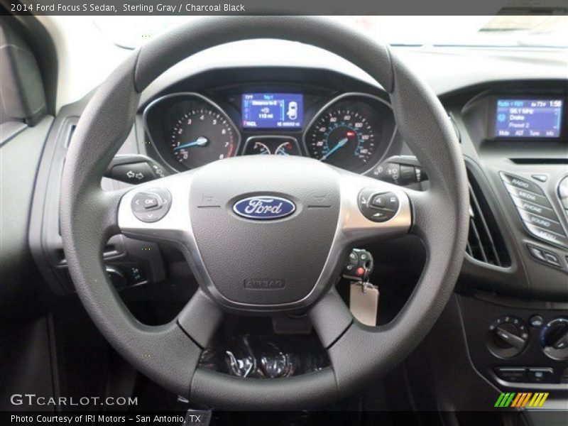 Sterling Gray / Charcoal Black 2014 Ford Focus S Sedan