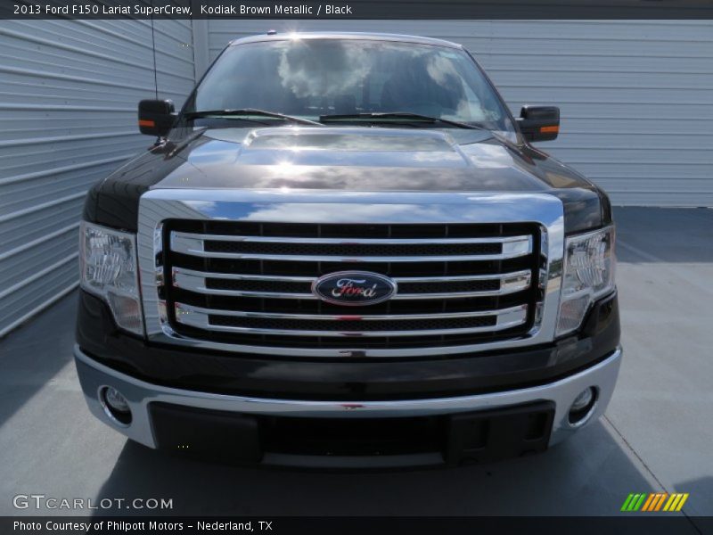 Kodiak Brown Metallic / Black 2013 Ford F150 Lariat SuperCrew