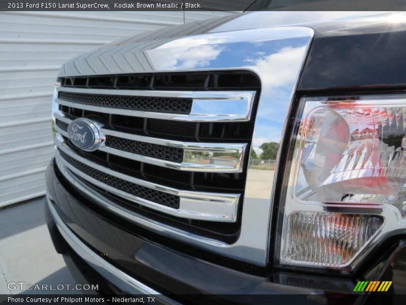 Kodiak Brown Metallic / Black 2013 Ford F150 Lariat SuperCrew