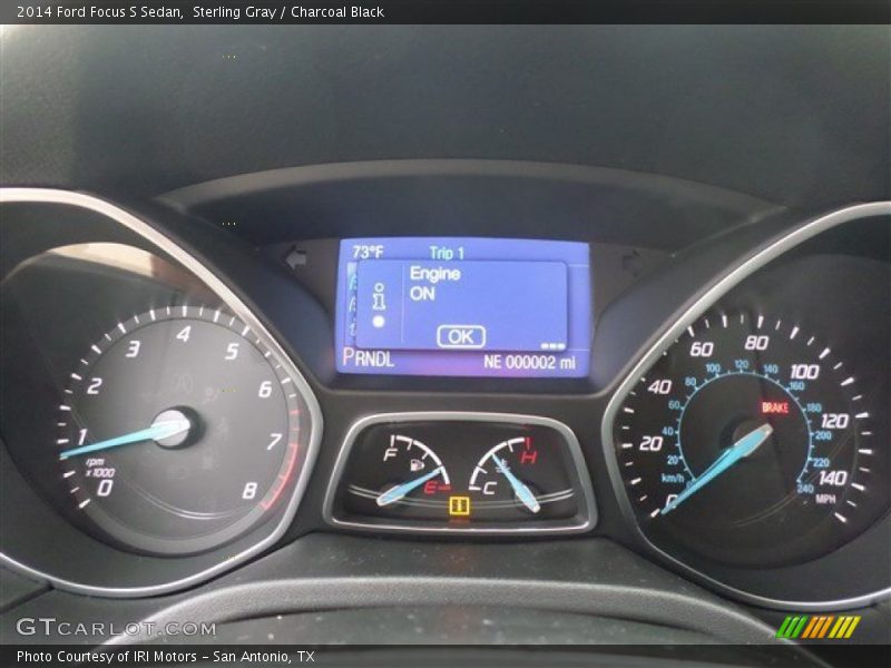 Sterling Gray / Charcoal Black 2014 Ford Focus S Sedan