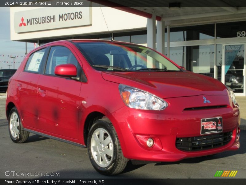 Infrared / Black 2014 Mitsubishi Mirage ES