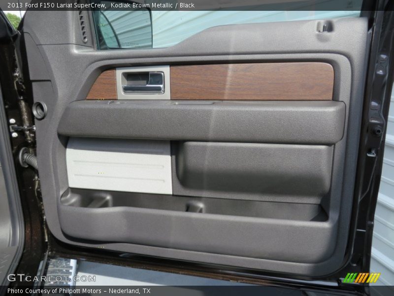 Kodiak Brown Metallic / Black 2013 Ford F150 Lariat SuperCrew