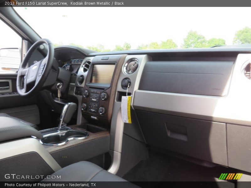 Kodiak Brown Metallic / Black 2013 Ford F150 Lariat SuperCrew