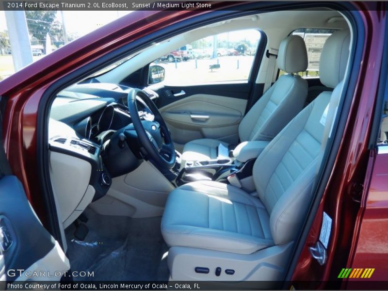 Sunset / Medium Light Stone 2014 Ford Escape Titanium 2.0L EcoBoost