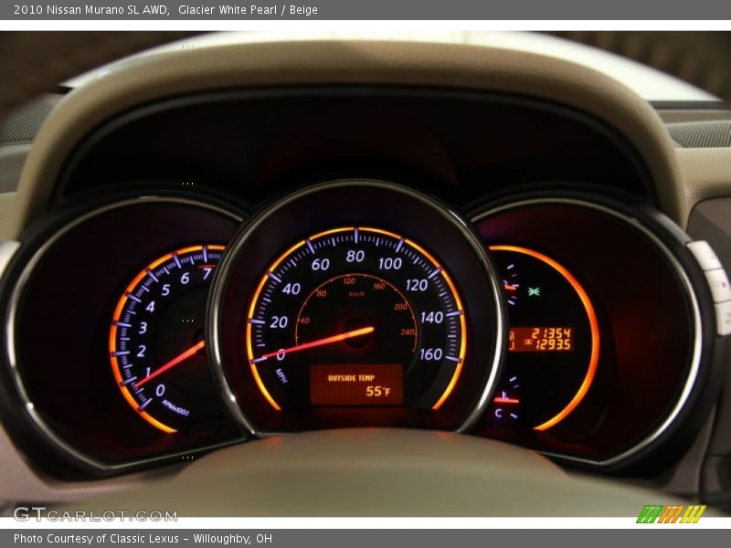 Glacier White Pearl / Beige 2010 Nissan Murano SL AWD