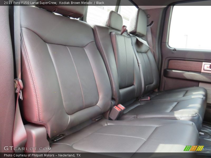Kodiak Brown Metallic / Black 2013 Ford F150 Lariat SuperCrew