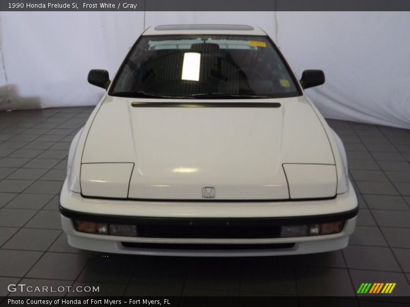Frost White / Gray 1990 Honda Prelude Si