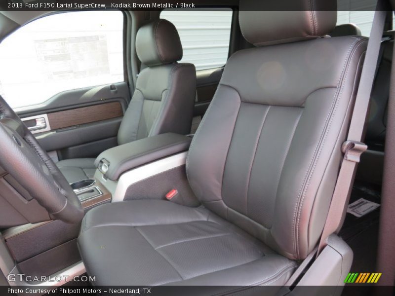 Kodiak Brown Metallic / Black 2013 Ford F150 Lariat SuperCrew