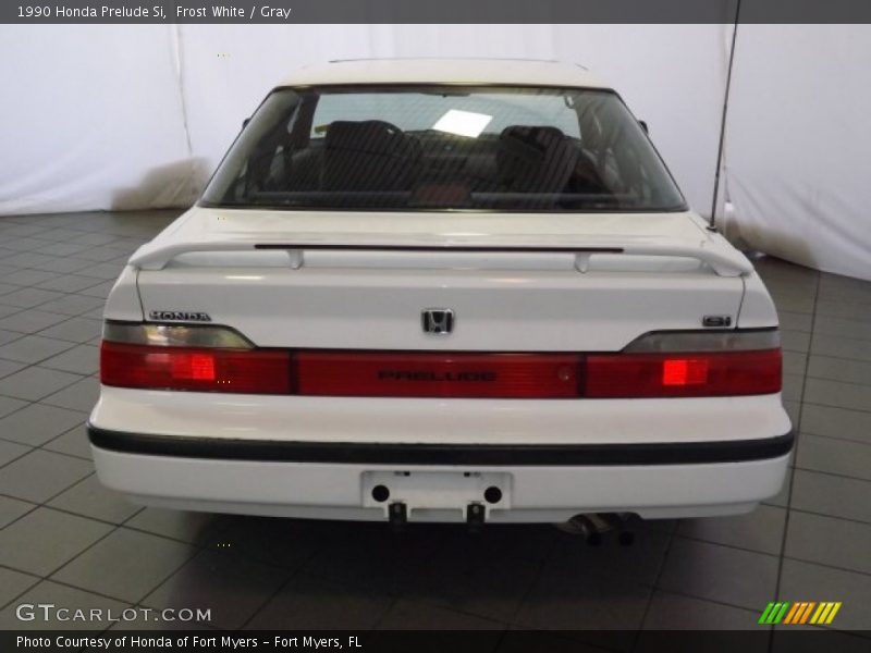 Frost White / Gray 1990 Honda Prelude Si