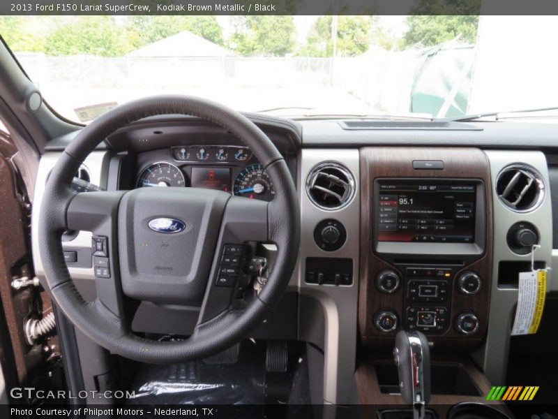 Kodiak Brown Metallic / Black 2013 Ford F150 Lariat SuperCrew