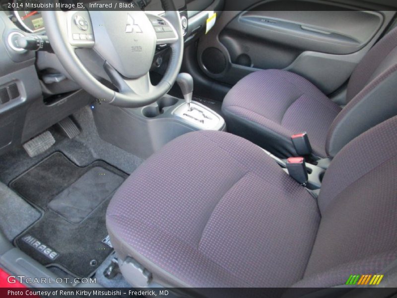 Front Seat of 2014 Mirage ES