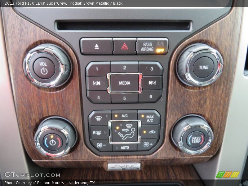 Kodiak Brown Metallic / Black 2013 Ford F150 Lariat SuperCrew