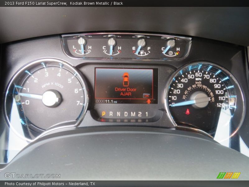 Kodiak Brown Metallic / Black 2013 Ford F150 Lariat SuperCrew