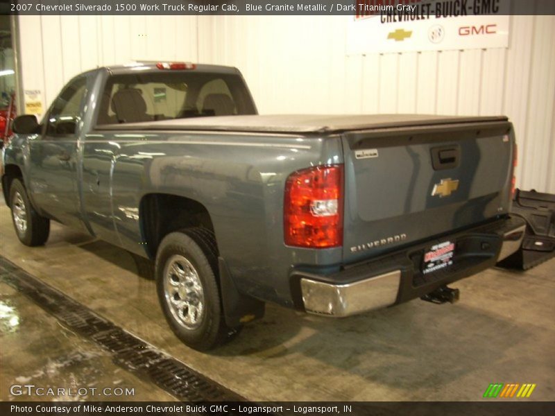 Blue Granite Metallic / Dark Titanium Gray 2007 Chevrolet Silverado 1500 Work Truck Regular Cab