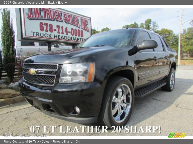 Black / Ebony 2007 Chevrolet Avalanche LT