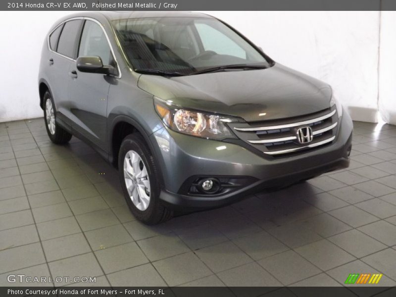 Polished Metal Metallic / Gray 2014 Honda CR-V EX AWD