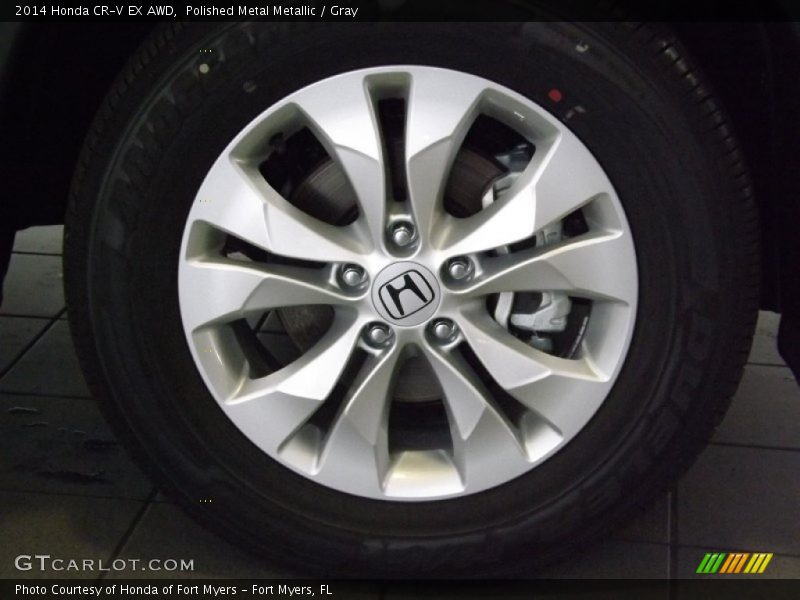 Polished Metal Metallic / Gray 2014 Honda CR-V EX AWD