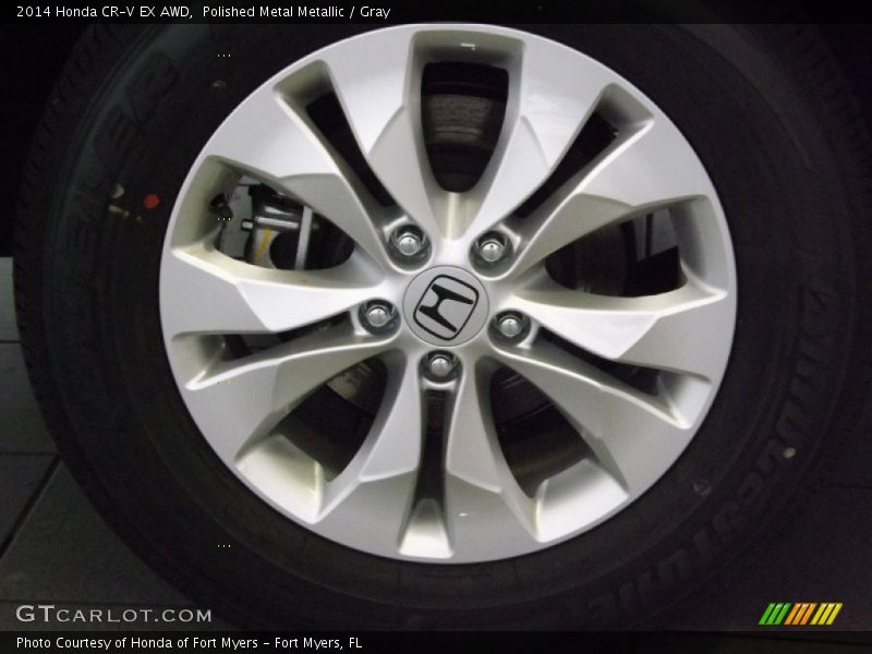 Polished Metal Metallic / Gray 2014 Honda CR-V EX AWD