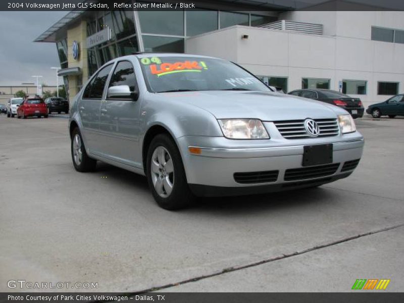Reflex Silver Metallic / Black 2004 Volkswagen Jetta GLS Sedan