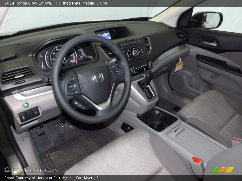 Polished Metal Metallic / Gray 2014 Honda CR-V EX AWD
