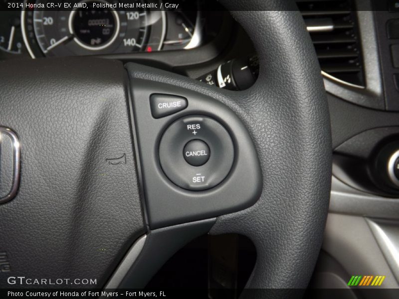 Polished Metal Metallic / Gray 2014 Honda CR-V EX AWD