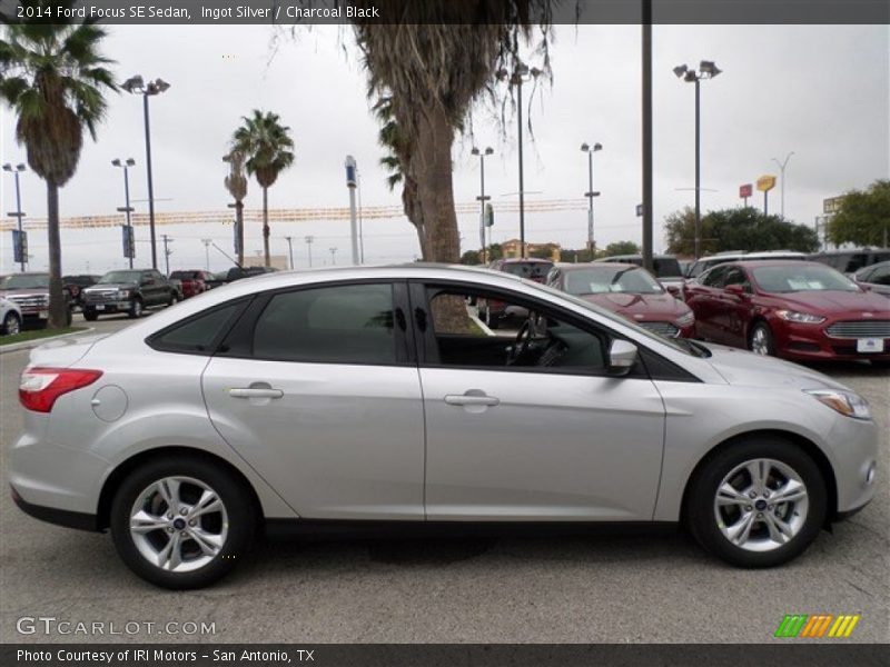 Ingot Silver / Charcoal Black 2014 Ford Focus SE Sedan