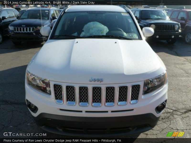 Bright White / Dark Slate Gray 2014 Jeep Compass Latitude 4x4