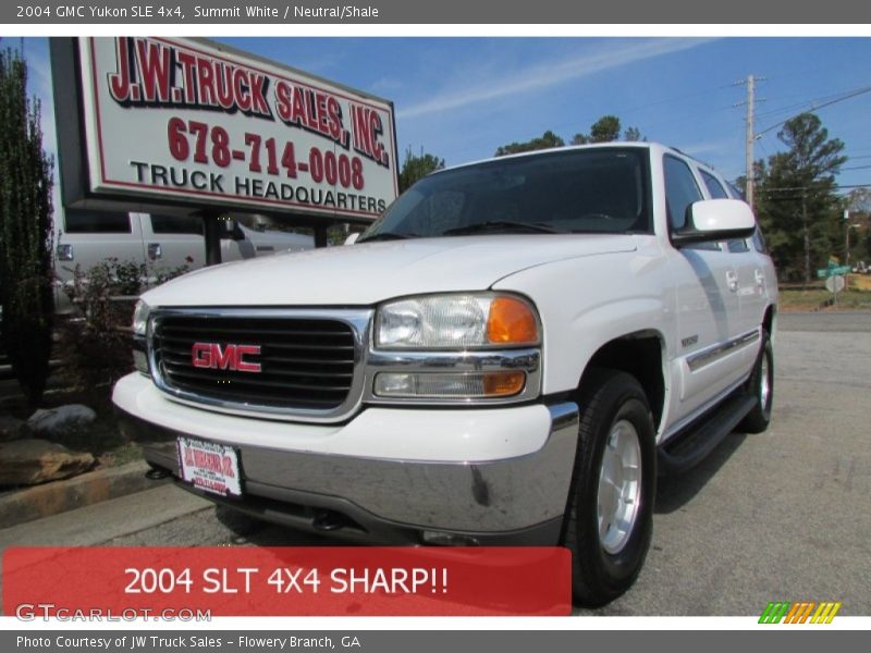 Summit White / Neutral/Shale 2004 GMC Yukon SLE 4x4