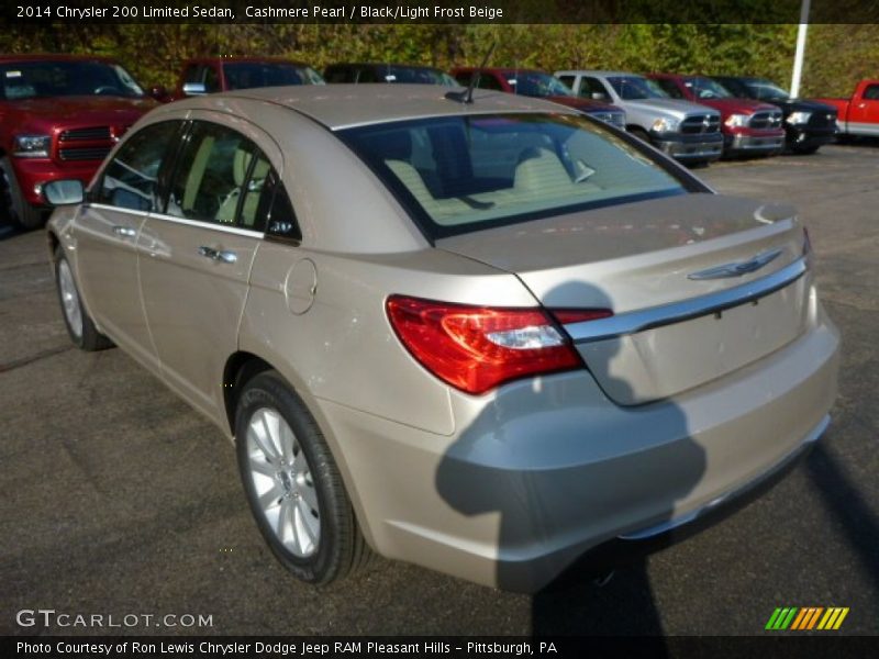 Cashmere Pearl / Black/Light Frost Beige 2014 Chrysler 200 Limited Sedan