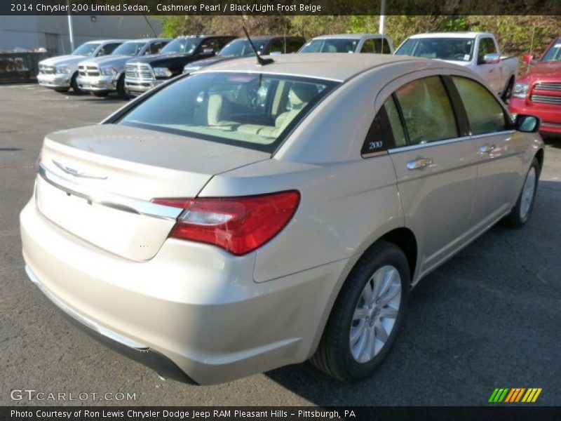 Cashmere Pearl / Black/Light Frost Beige 2014 Chrysler 200 Limited Sedan