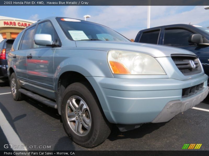 Havasu Blue Metallic / Gray 2003 Honda Pilot EX 4WD