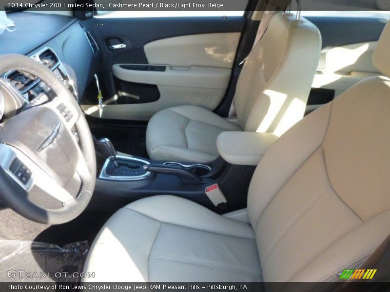 Cashmere Pearl / Black/Light Frost Beige 2014 Chrysler 200 Limited Sedan