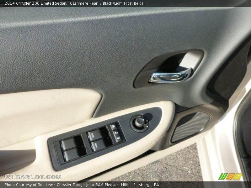 Cashmere Pearl / Black/Light Frost Beige 2014 Chrysler 200 Limited Sedan