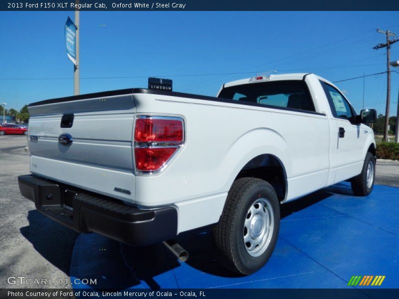 Oxford White / Steel Gray 2013 Ford F150 XLT Regular Cab