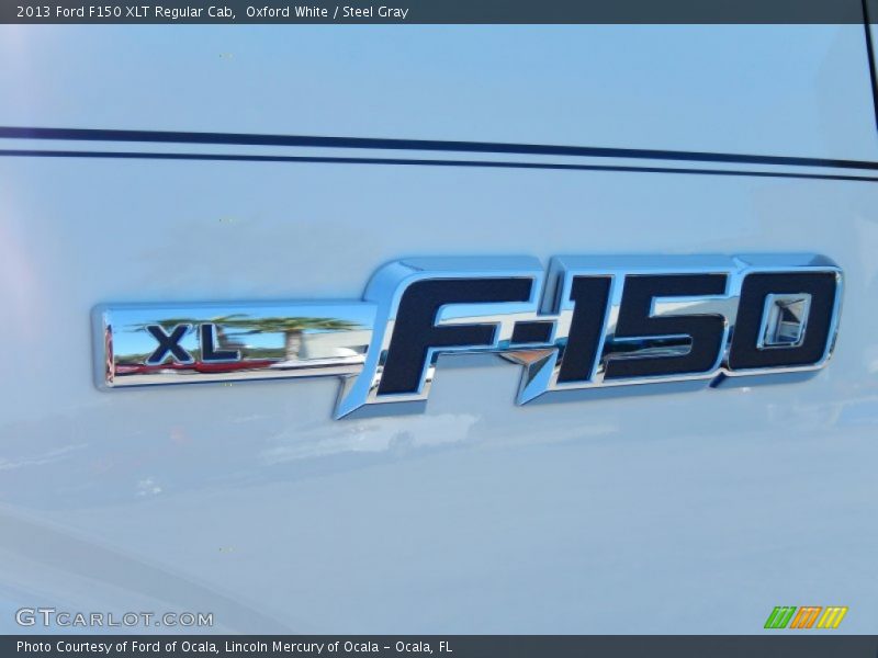 Oxford White / Steel Gray 2013 Ford F150 XLT Regular Cab