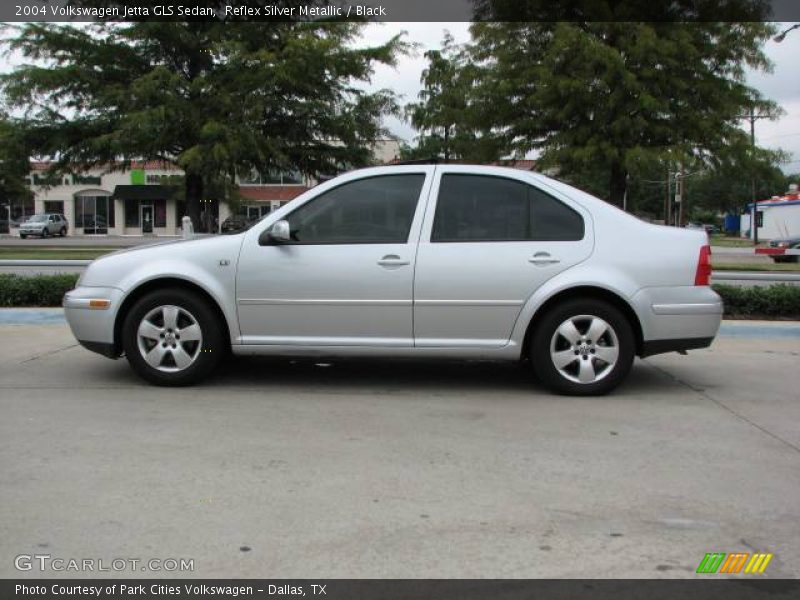Reflex Silver Metallic / Black 2004 Volkswagen Jetta GLS Sedan