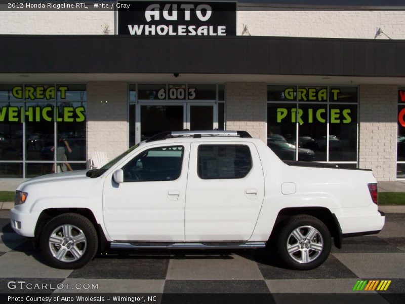 White / Gray 2012 Honda Ridgeline RTL