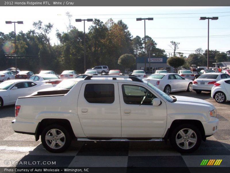 White / Gray 2012 Honda Ridgeline RTL