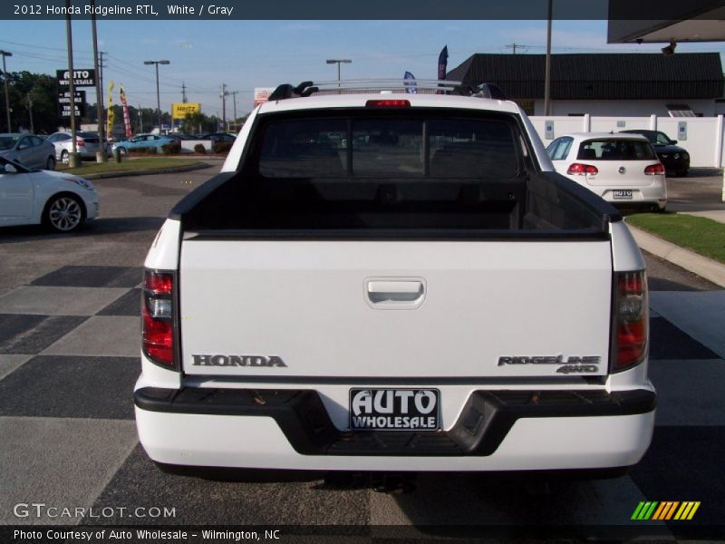 White / Gray 2012 Honda Ridgeline RTL