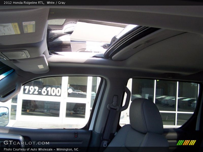 White / Gray 2012 Honda Ridgeline RTL