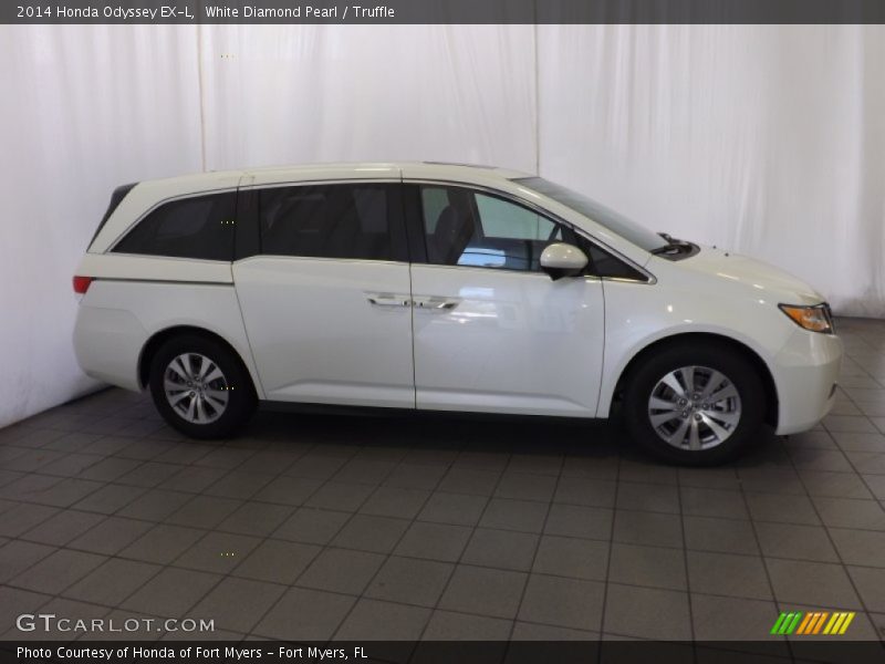 White Diamond Pearl / Truffle 2014 Honda Odyssey EX-L