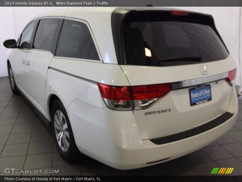 White Diamond Pearl / Truffle 2014 Honda Odyssey EX-L