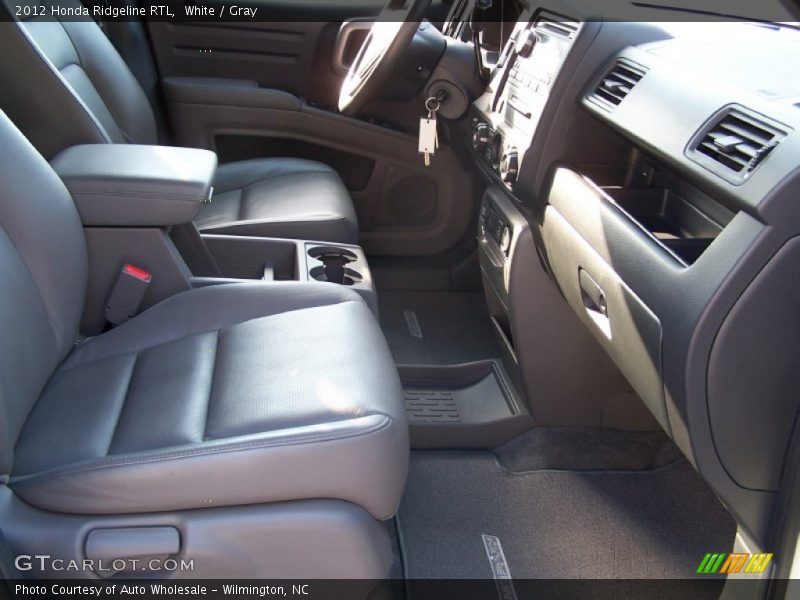 White / Gray 2012 Honda Ridgeline RTL