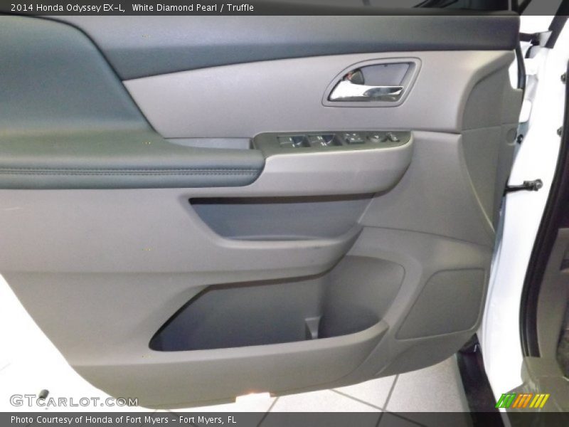 White Diamond Pearl / Truffle 2014 Honda Odyssey EX-L