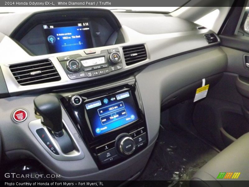 White Diamond Pearl / Truffle 2014 Honda Odyssey EX-L