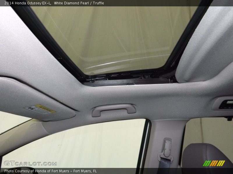 White Diamond Pearl / Truffle 2014 Honda Odyssey EX-L