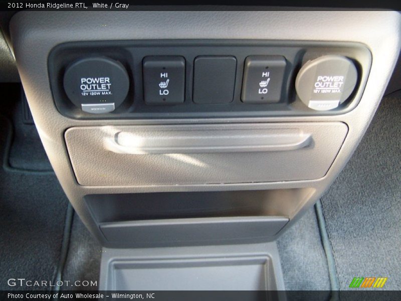 White / Gray 2012 Honda Ridgeline RTL