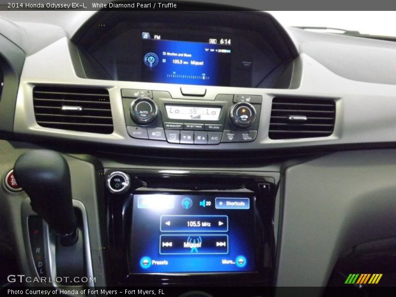 White Diamond Pearl / Truffle 2014 Honda Odyssey EX-L